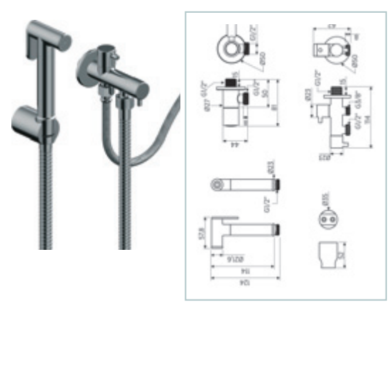 Accesorios · Bidé ·  · Cromo