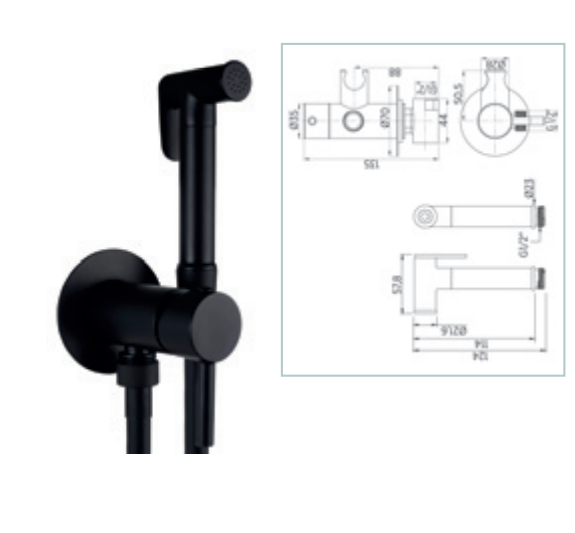 Accesorios · Bidé ·  · Negro Mate