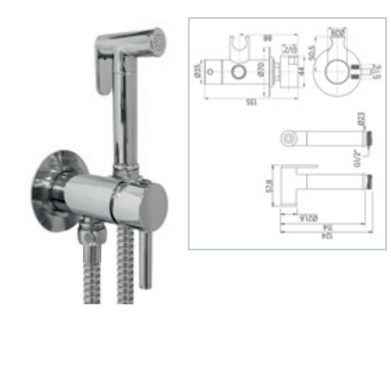 Accesorios · Bidé ·  · Cromo