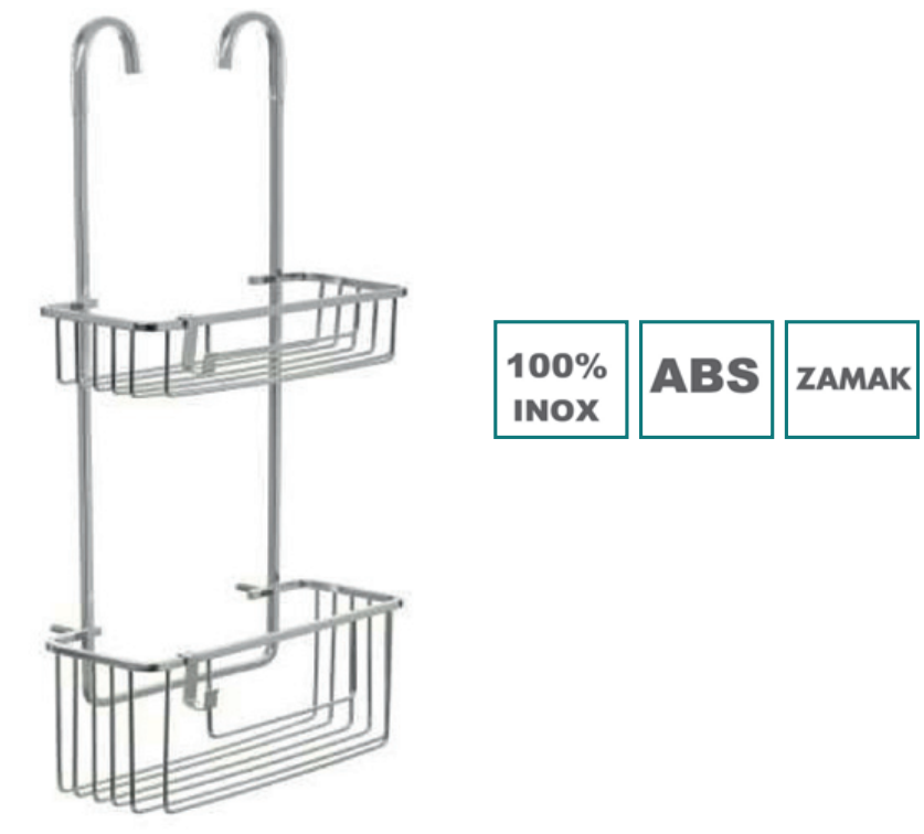 Cestillos de ducha · Cestillo 2 alturas