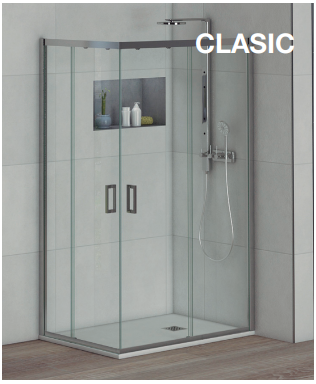 Clasic · Angular 2 fijos, 2 correderas Con Perfil Inferior