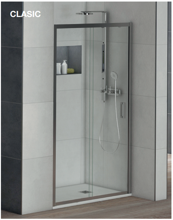 Clasic · Frontal 1 fijo, 1 corredera Con Perfil Inferior