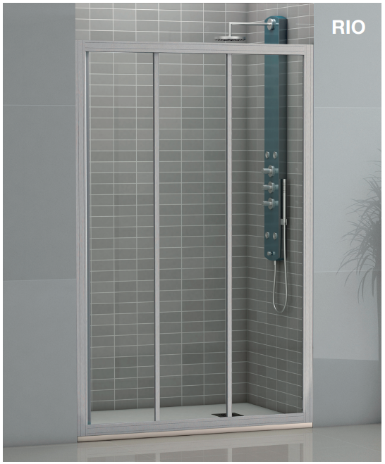 RIO · Frontal 3 correderas Con Perfil Inferior