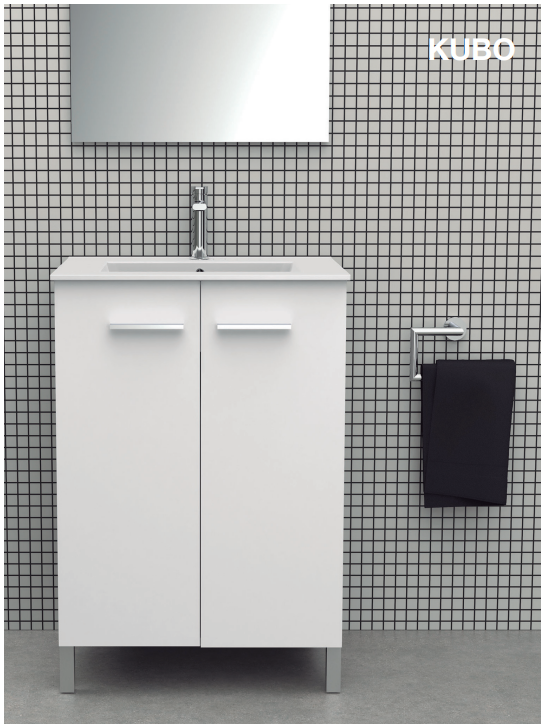 Kubo Con Encimera Y Espejo Incluida